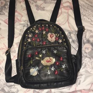 Forever 21 floral backpack